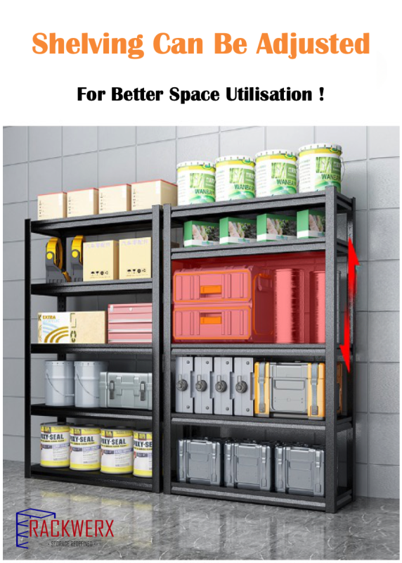 Udl Sticker Storage Rack Display 5 Tiers Boltless Rack (150kg UDL / Tier) – L750mm x D450mm x H2000mm ...