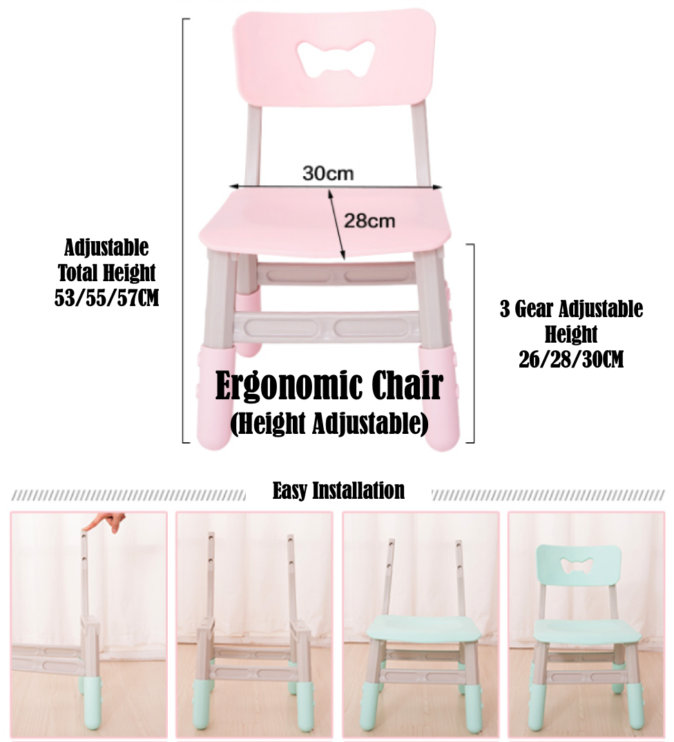 Height adjustable kids chair hotsell